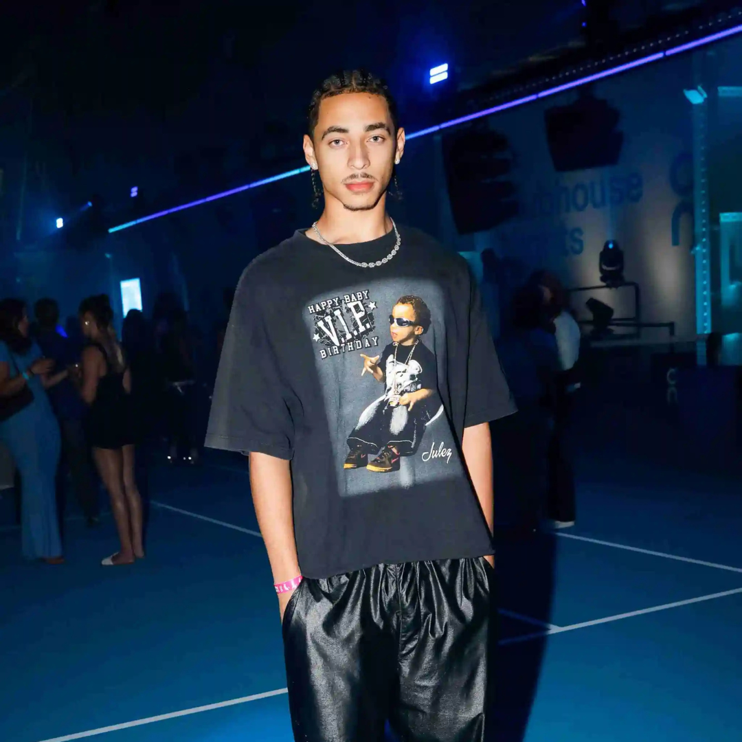 Beyoncé’s Nephew Julez Smith Models Graphic Look for On Running’s U.S. Open Clubhouse Party
